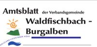 Amtsblatt der Verbandsgemeinde Waldfischbach-Burgalben